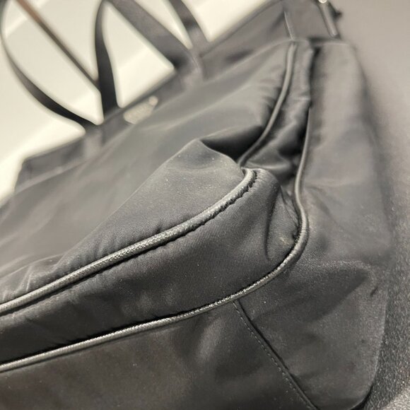 Prada Tessuto Nylon Saffiano Tote/Crossbody Black (JB1266) - Picture 3 of 10